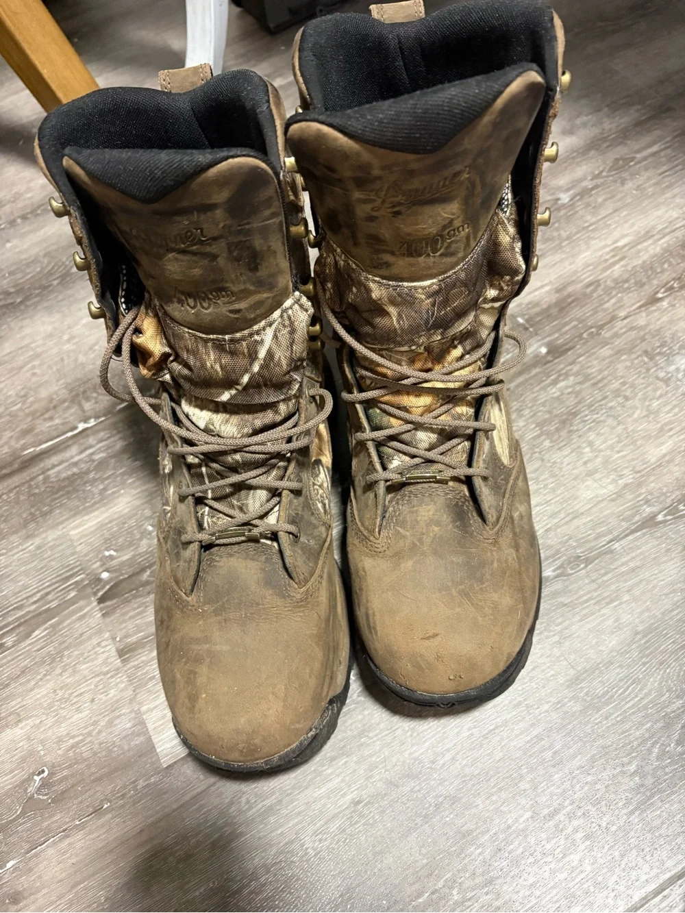 Danner Women's Brown Camouflage Lace-Up Hunting Boots